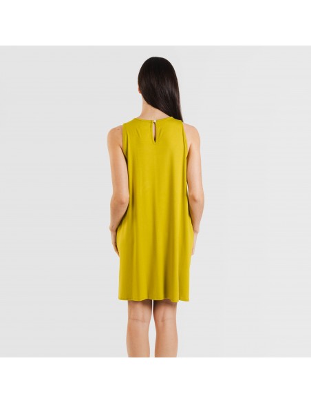 Vestido curto alças viscosa roupa-para-estar-por-casa