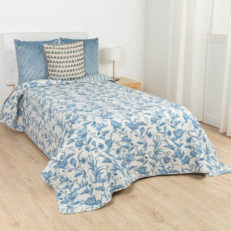 Colcha bouti Nala azul indigo colchas-bouti