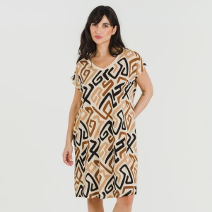 Vestido curto manga fluída... 2