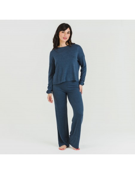 Pijama angorina liso roupa-para-estar-por-casa