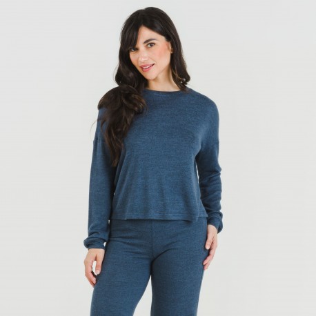 Pijama angorina liso roupa-para-estar-por-casa