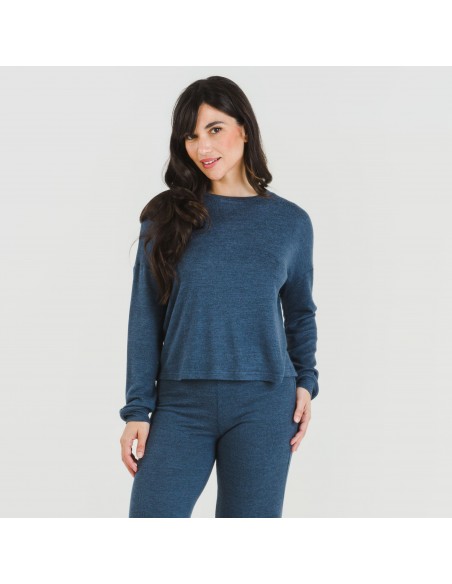 Pijama angorina liso roupa-para-estar-por-casa
