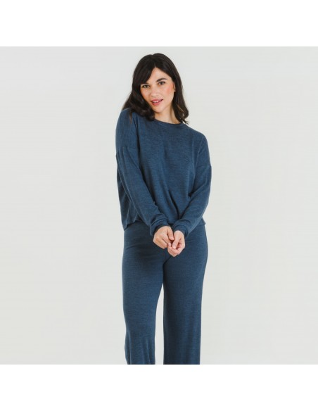 Pijama angorina liso roupa-para-estar-por-casa