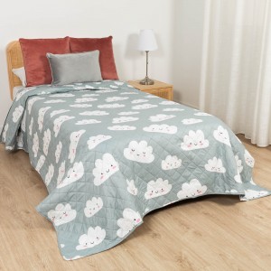 Colcha bouti Habana azul...