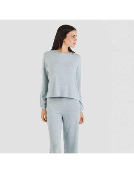 Pijama angorina liso roupa-para-estar-por-casa