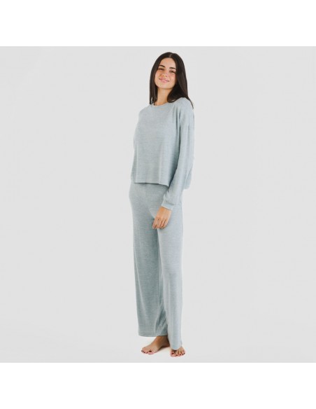 Pijama angorina liso roupa-para-estar-por-casa