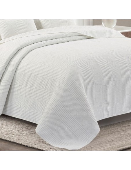 Colcha duplo tecido jacquard Raya Londres colchas-e-edredoes