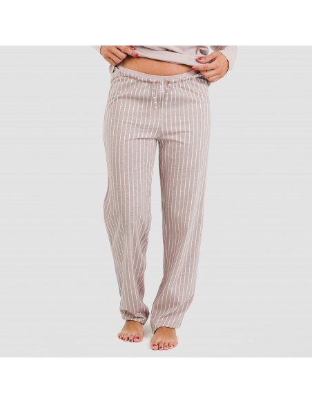 Pijama algodão Raya Beatrice malva pijamas-compridos-de-mulher