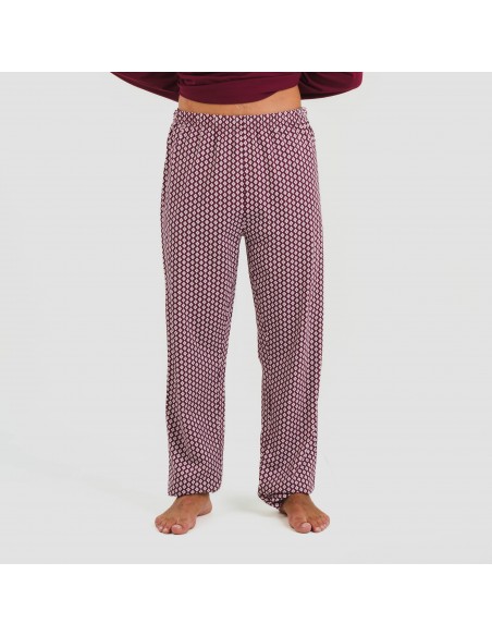 Pijama algodão homem Sassy bordeaux pijamas-compridos-homem