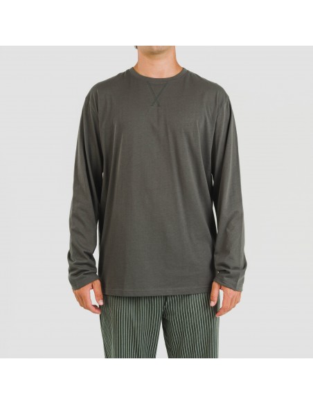 Pijama algodão homem Raya Derek verde escuro pijamas-compridos-homem