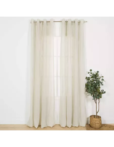 Cortina Liebe cinza claro semitranslucidas