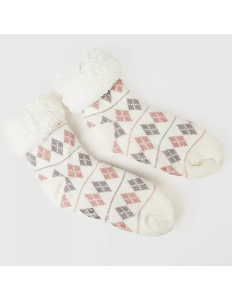 Meias mulher Casimira malva meias-unisex