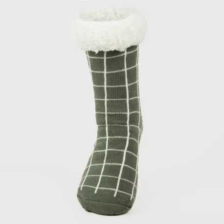 Meias homem Cuadro Pruden verde caça meias-unisex