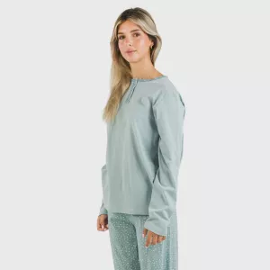 Pijama algodão Anita azul... 2