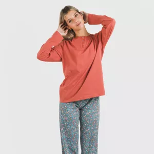 Pijama algodão Campiña cor...