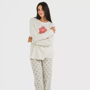 Pijama polar Tulina natural 2