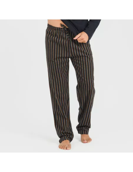 Pijama homem flanela Raya Vermont azul marinho pijamas-compridos-homem