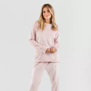 Pijama veludo liso 2
