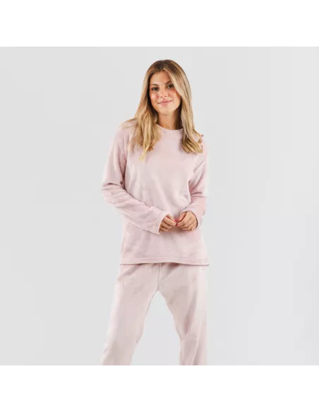 Pijama veludo liso roupa-para-estar-por-casa
