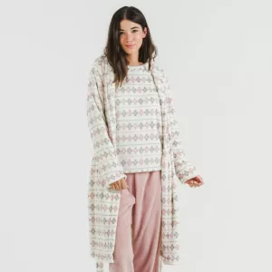 Roupão coral Casimira malva 2