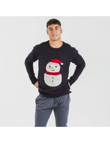 Camisola Jersey homem Snowy azul marinho jersey