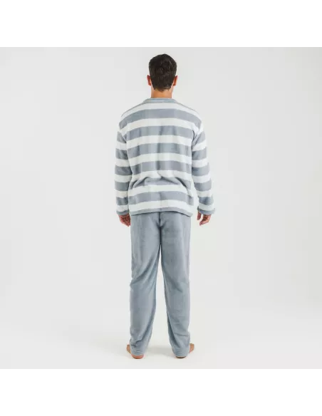 Pijama coral homem Raya Vinia azul indigo pijamas-compridos-homem