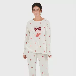 Pijama polar Fanny rosa 2