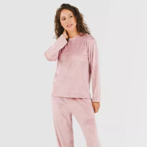 Pijama veludo Lolenda malva... 2