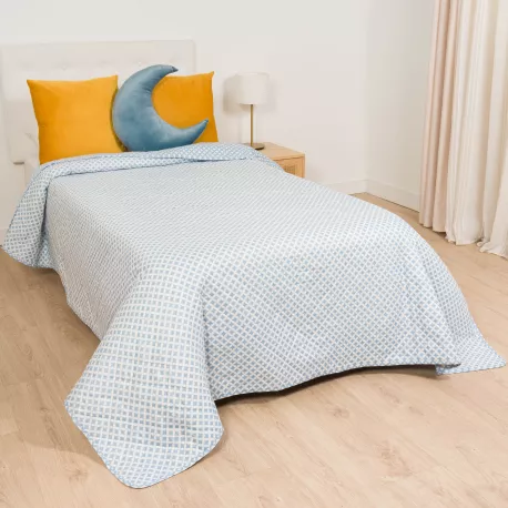 Colcha bouti Ohio azul indigo colchas-bouti
