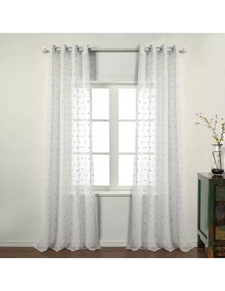 Cortina Pompom cortinas-e-estores