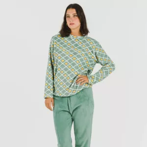 Pijama coral Ilena verde 2