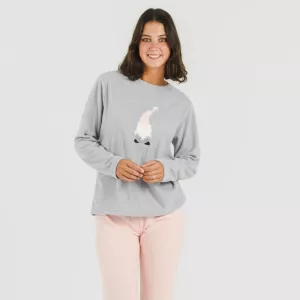 Pijama polar Gnome rosa 2