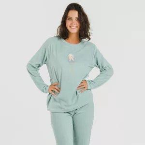 Pijama polar Frosty verde...
