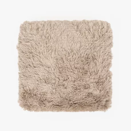 Almofada pelo sherpa lisa 45x45 almofadas