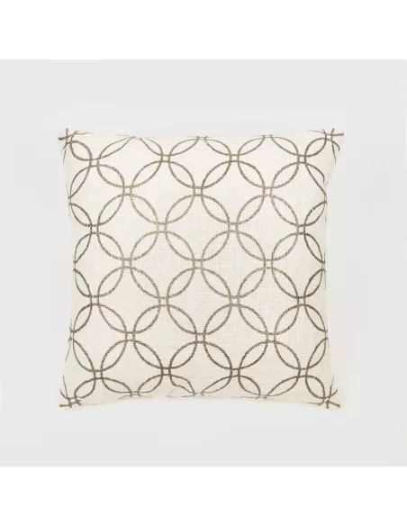 Almofada algodão Circulo lisa 45x45 almofadas