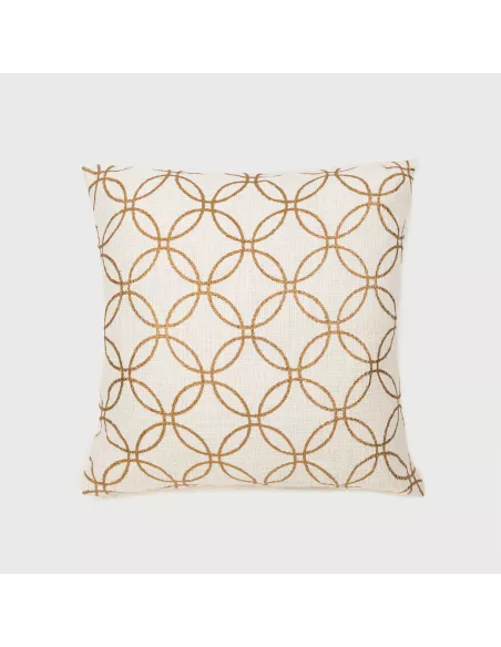 Almofada algodão Circulo lisa 45x45 almofadas