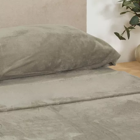 Jogo de lençóis veludo liso cama-90