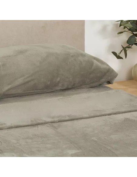 Jogo de lençóis veludo liso cama-90