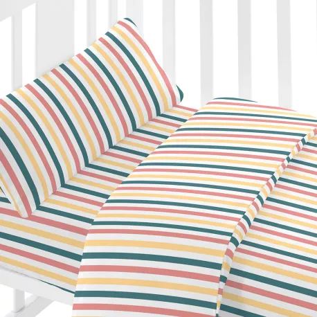 Capa de edredão algodão Raya Laia cama bebé capa-edredao-para-bebe