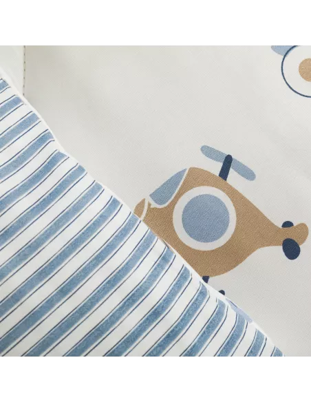 Edredão estampado Pedrito azul celeste edredoes-estampados