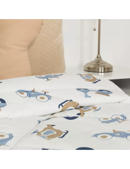 Edredão estampado Pedrito azul celeste edredoes-estampados