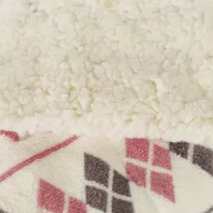 Manta sherpa Casimira malva 2