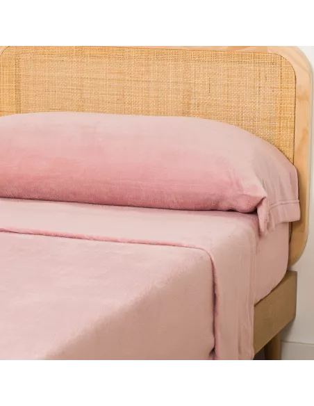 Jogo de lençóis veludo liso cama-90