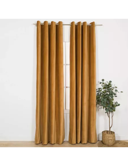 Cortina veludo algodão cortinas-e-estores