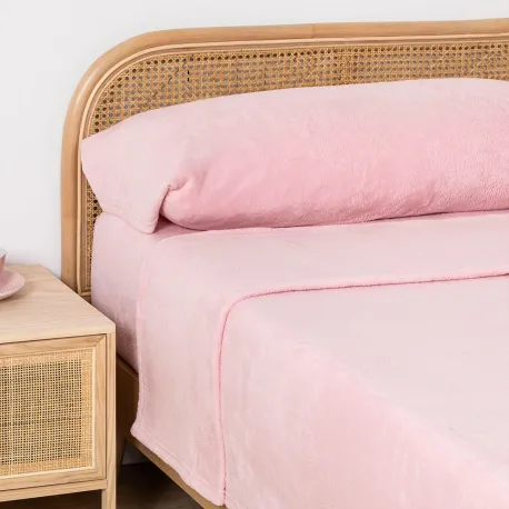 Jogo de lençóis veludo liso cama-90