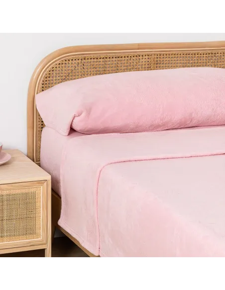 Jogo de lençóis veludo liso cama-90