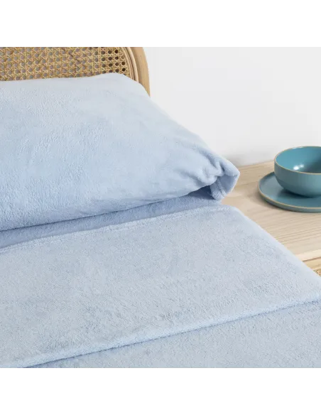 Jogo de lençóis veludo liso cama-90