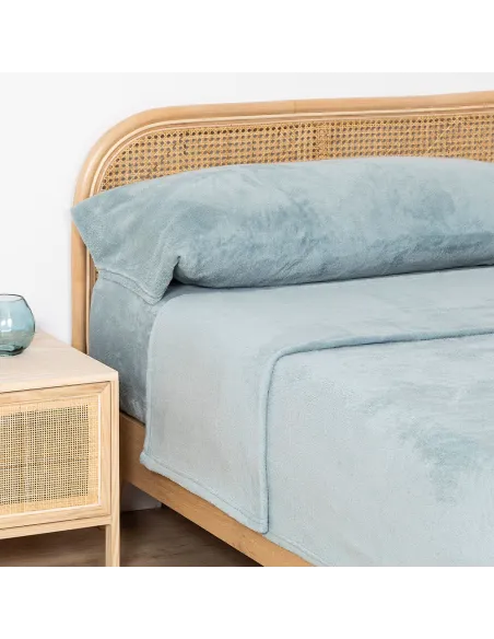Jogo de lençóis veludo liso cama-90
