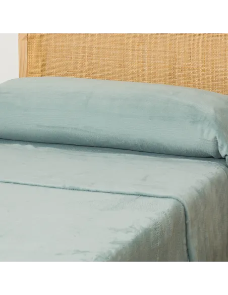 Jogo de lençóis veludo liso cama-90