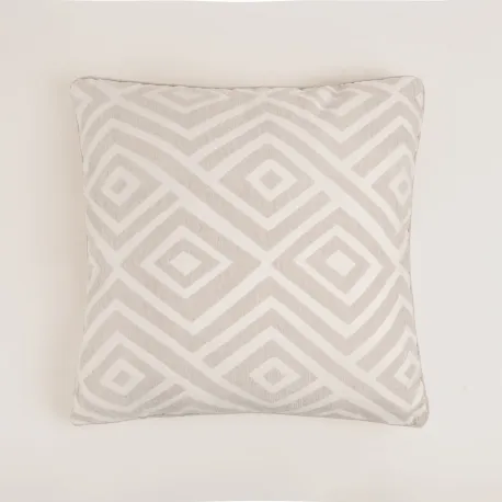 Almofada jacquard chenilla Feria cinza almofadas